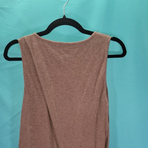 Eddie Bauer Womens Sleeveless Brown Top M Pima Cotton & Spandex - Picture 6 of 7